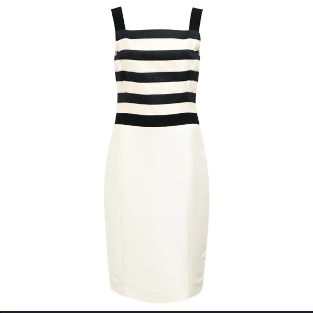 Carolina Herrera Black and White Pencil Skirt